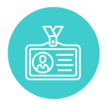 Icon eines Mitarbeiterausweises